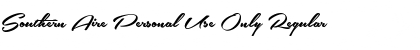 Download Southern Aire Personal Use Only Font Download Southern Aire Personal Use Only Font