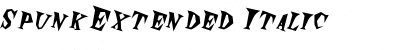 Download SpunkExtended Font Download SpunkExtended Font