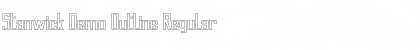 Download Stanwick Demo Outline Font Download Stanwick Demo Outline Font