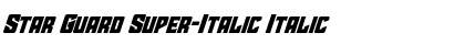 Download Star Guard Super-Italic Font Download Star Guard Super-Italic Font