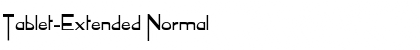 Tablet-Extended Normal Font