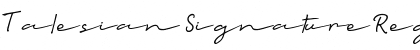 Download Talesian Signature Font Download Talesian Signature Font