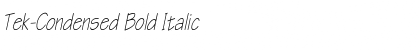 Download Tek-Condensed Font Download Tek-Condensed Font