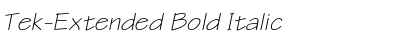 Download Tek-Extended Font Download Tek-Extended Font