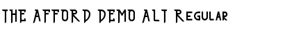 Download THE AFFORD DEMO ALT Font Download THE AFFORD DEMO ALT Font