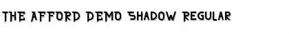THE AFFORD DEMO Shadow Regular Font