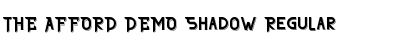 Download THE AFFORD DEMO Shadow Font Download THE AFFORD DEMO Shadow Font