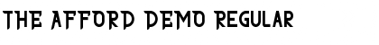Download THE AFFORD DEMO Font