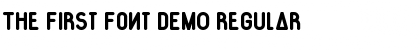 Download The First Font DEMO Font Download The First Font DEMO Font