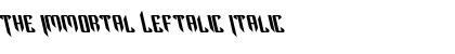 Download The Immortal Leftalic Font Download The Immortal Leftalic Font