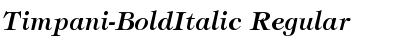 Download Timpani-BoldItalic Font