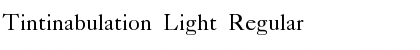 Tintinabulation Light Regular Font