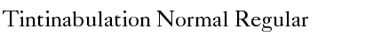 Tintinabulation Normal Regular Font