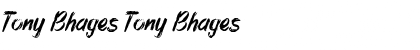 Download Tony Bhages Font