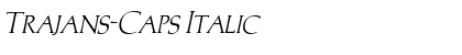 Trajans-Caps Italic Font