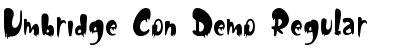 Download Umbridge Con Demo Font Download Umbridge Con Demo Font