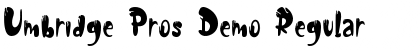 Download Umbridge Pros Demo Font Download Umbridge Pros Demo Font