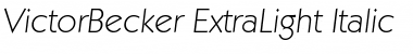 Download VictorBecker-ExtraLight Font Download VictorBecker-ExtraLight Font
