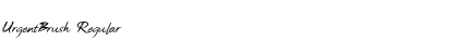 Download UrgentBrush Font Download UrgentBrush Font