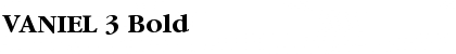 Download VANIEL 3 Font Download VANIEL 3 Font