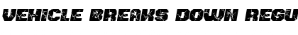 Download Vehicle Breaks Down Font Download Vehicle Breaks Down Font