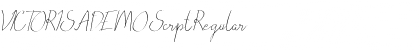 Download VICTORISA DEMO Script Font Download VICTORISA DEMO Script Font