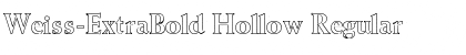 Download Weiss-ExtraBold Hollow Font Download Weiss-ExtraBold Hollow Font