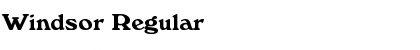 Download Windsor Font Download Windsor Font
