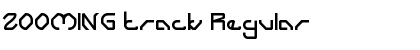 Download ZOOMING track Font Download ZOOMING track Font