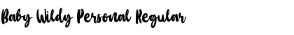 Download Baby Wildy Personal Font Download Baby Wildy Personal Font