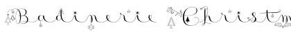 Download Badinerie Christmas Font Download Badinerie Christmas Font