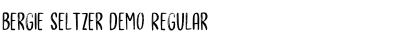 Download Bergie Seltzer DEMO Font Download Bergie Seltzer DEMO Font