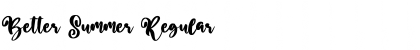 Download Better Summer Font Download Better Summer Font
