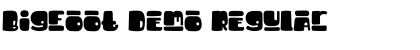 Download Bigfoot Demo Font Download Bigfoot Demo Font