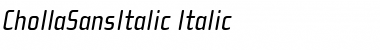 Download ChollaSansItalic Font Download ChollaSansItalic Font