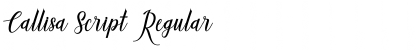 Download Callisa Script Font Download Callisa Script Font