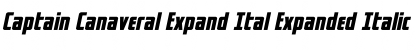Download Captain Canaveral Expand Ital Font Download Captain Canaveral Expand Ital Font
