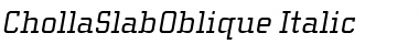 Download ChollaSlabOblique Font Download ChollaSlabOblique Font