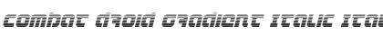 Download Combat Droid Gradient Italic Font Download Combat Droid Gradient Italic Font