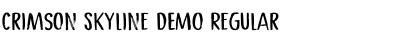 Download Crimson Skyline DEMO Font Download Crimson Skyline DEMO Font