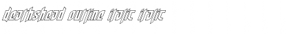 Download Deathshead Outline Italic Font Download Deathshead Outline Italic Font