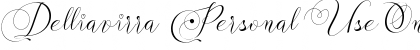 Download Delliavirra Personal Use Only Font Download Delliavirra Personal Use Only Font