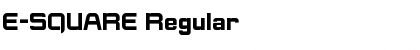 Download E-SQUARE Font Download E-SQUARE Font