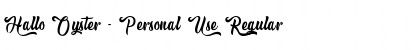 Download Hallo Oyster - Personal Use Font Download Hallo Oyster - Personal Use Font