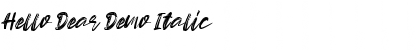 Download Hello Dear Demo Font Download Hello Dear Demo Font