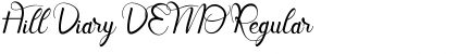 Download Hill Diary DEMO Font Download Hill Diary DEMO Font