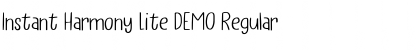 Download Instant Harmony Lite DEMO Font Download Instant Harmony Lite DEMO Font
