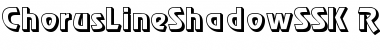 Download ChorusLineShadowSSK Font Download ChorusLineShadowSSK Font