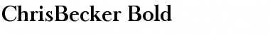 Download ChrisBecker Font Download ChrisBecker Font