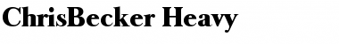 Download ChrisBecker-Heavy Font Download ChrisBecker-Heavy Font